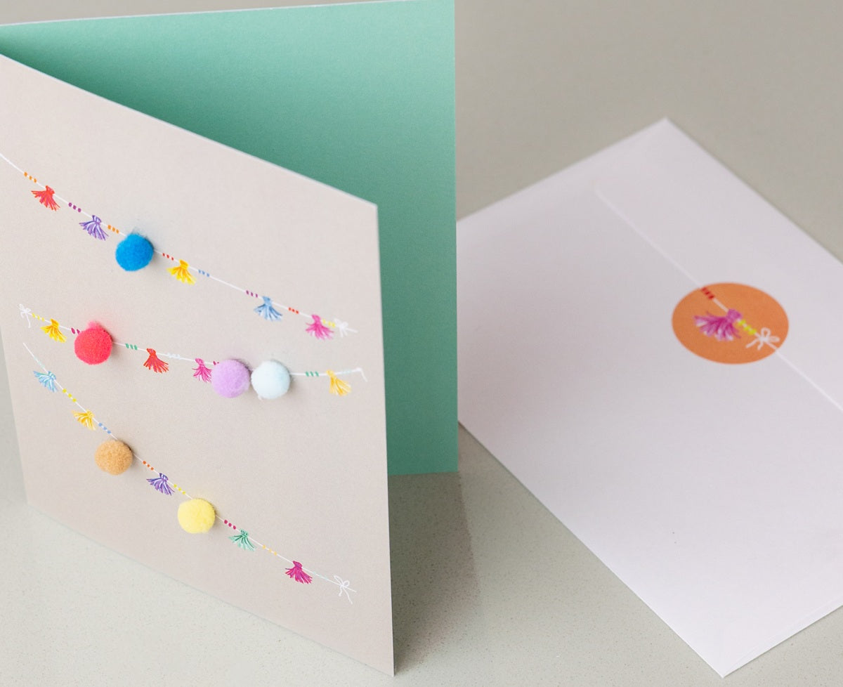 Postkarte Festive tassels