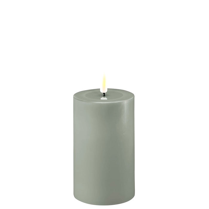LED Kerze salvie green