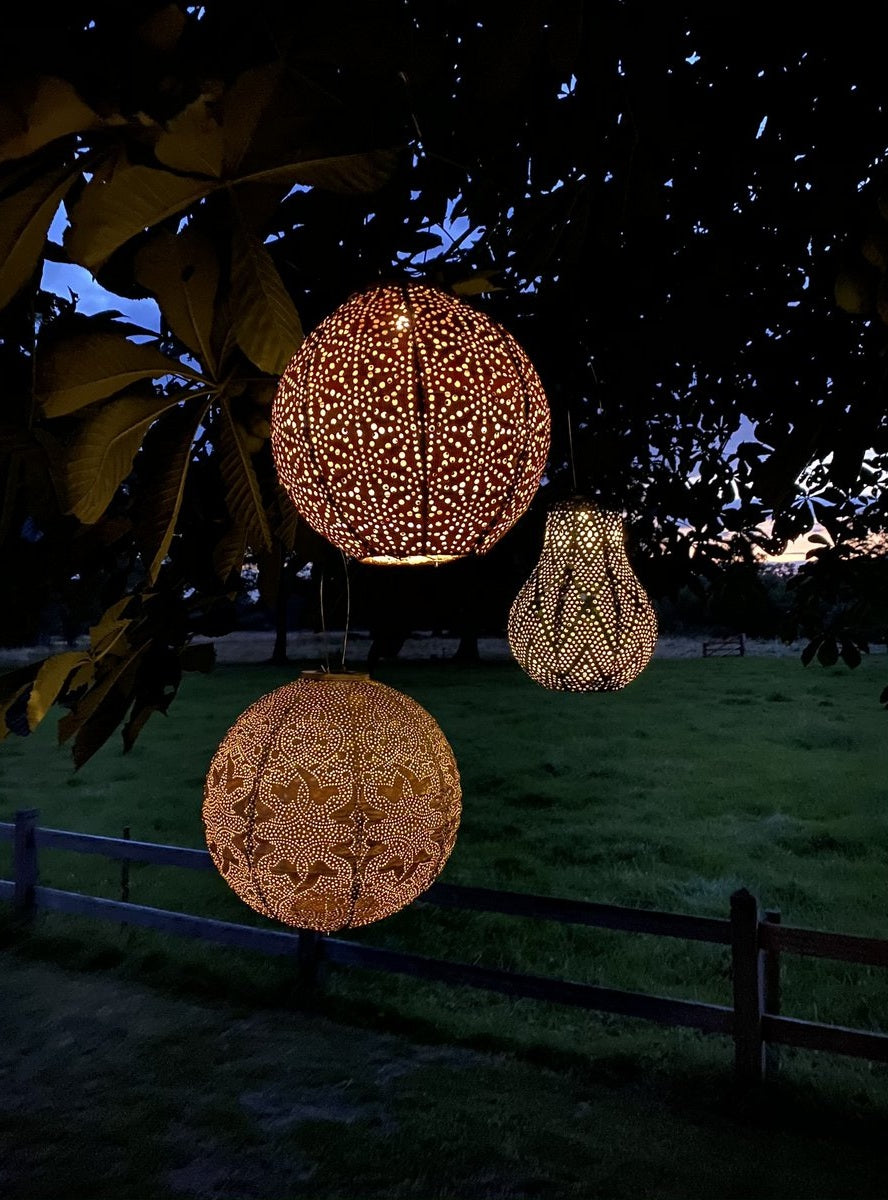 Solar Lampion Spectare rund light taupe