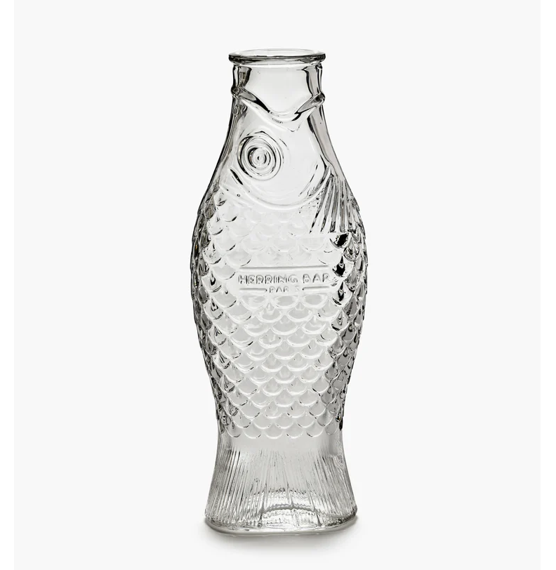 Glas Karaffe Fisch