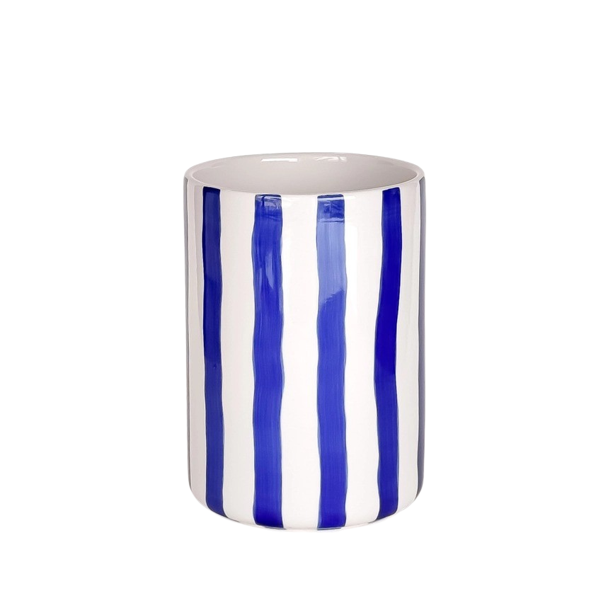 Vase mit Streifen