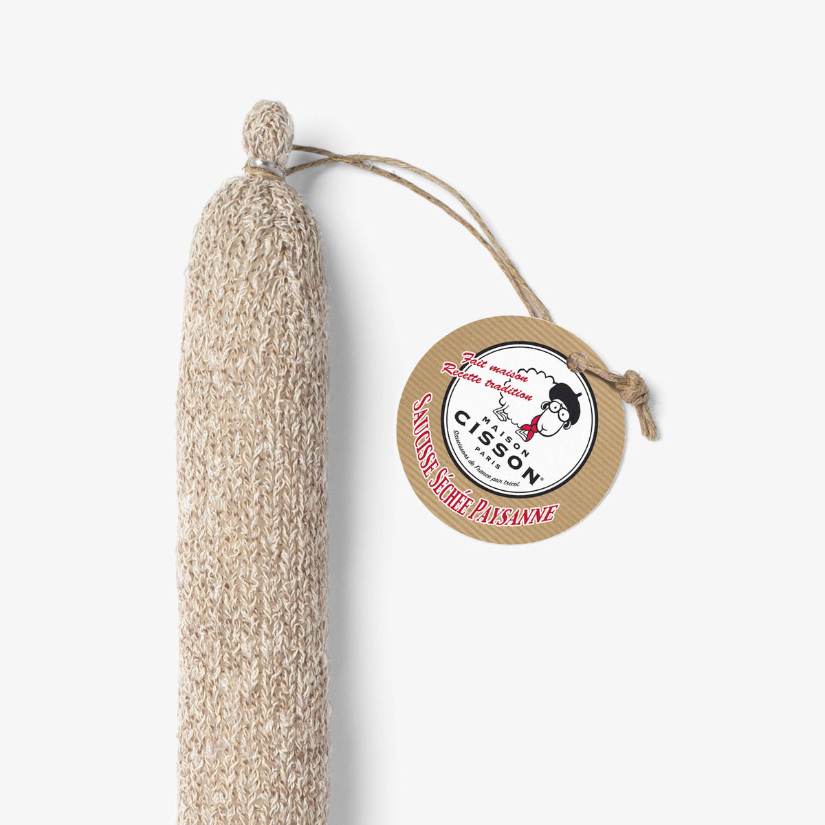 Wurst gestrickt "La saucisse séchée paysanne"