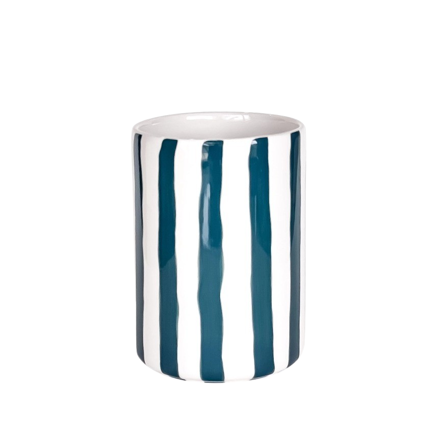 Vase mit Streifen