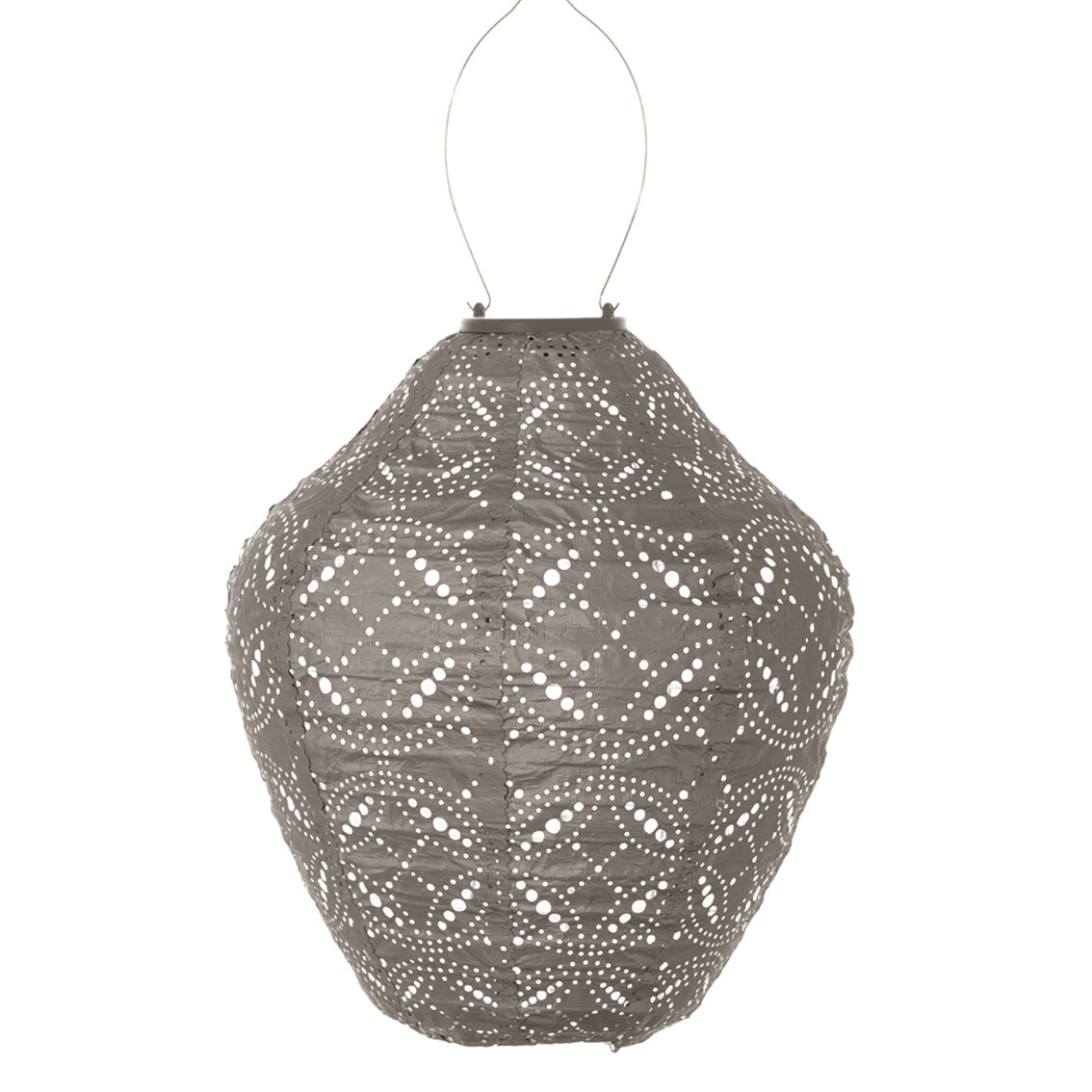 Solar Lampion Mandela Jar taupe