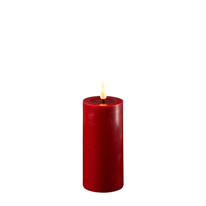 LED Kerze bordeaux